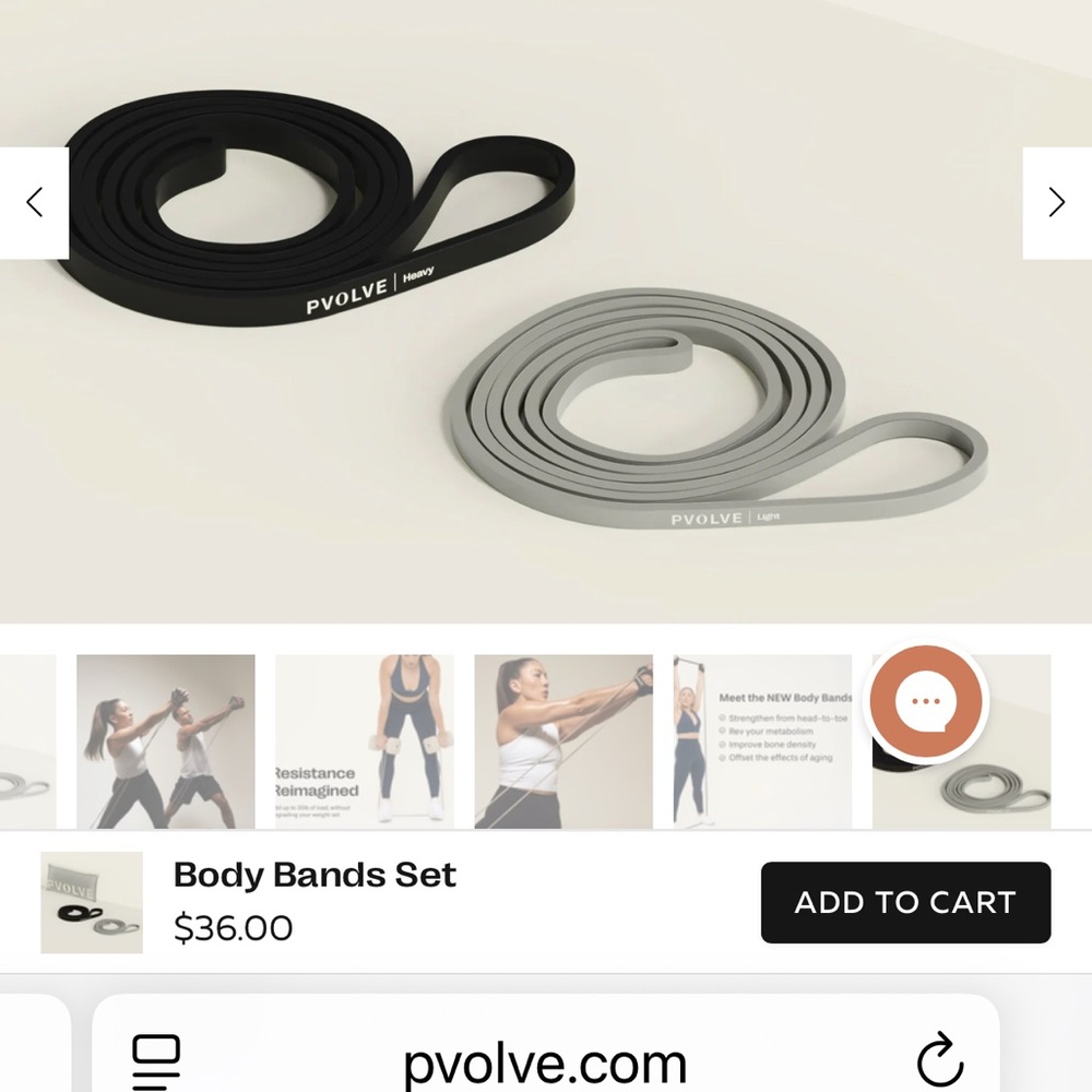 P.vovle Black and Gray Body Bands Set